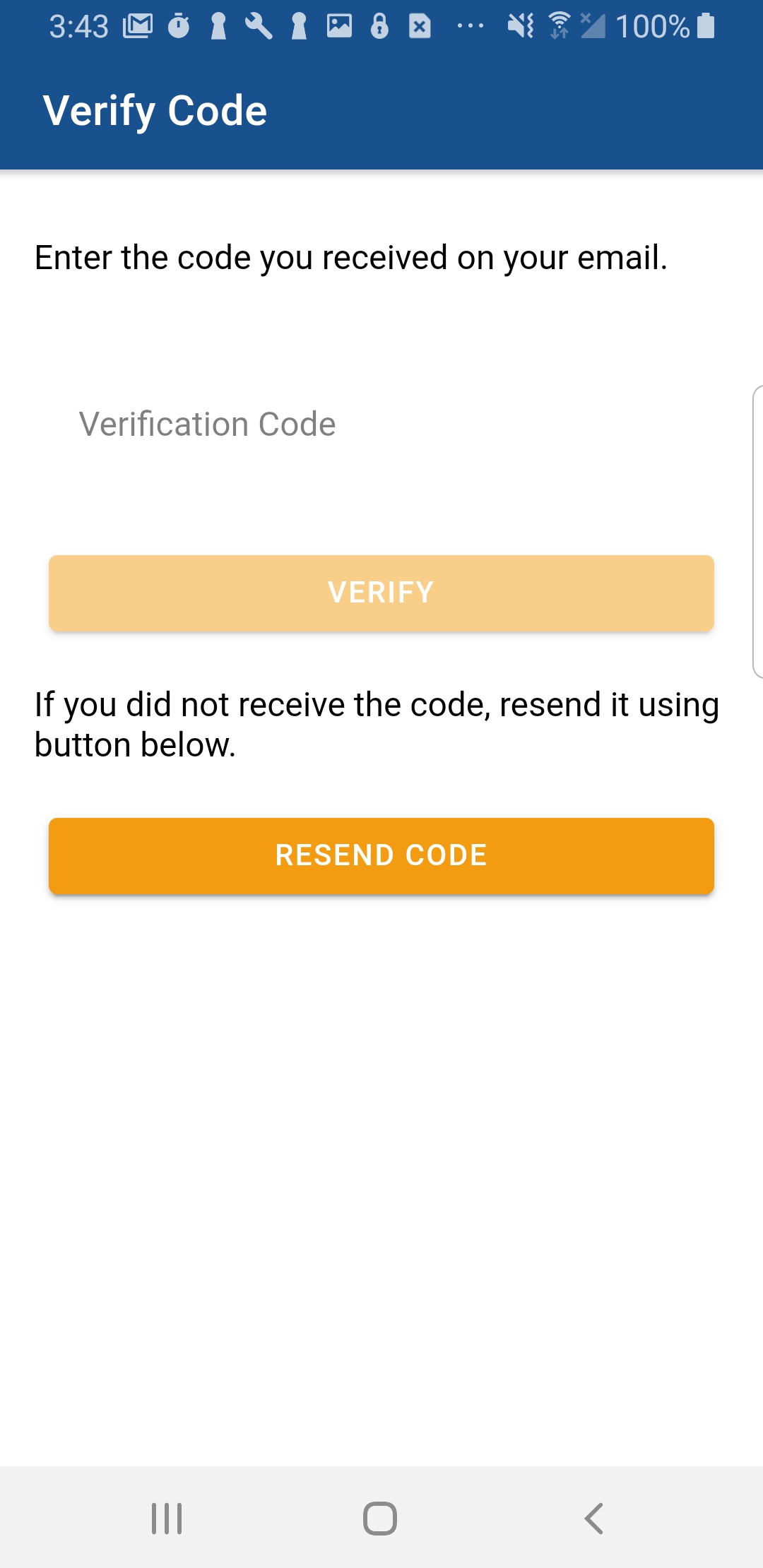 eternium not receiving email verification code